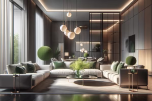 Kombinacija pametnega pohištva in minimalističnega dekorja