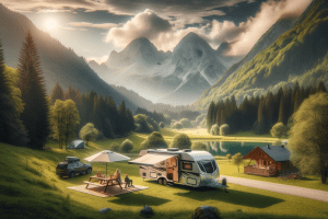 Raziskovanje Slovenije s kamp prikolico - udobno in svobodno kampiranje.