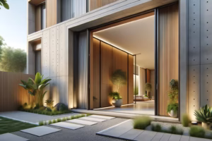 Postopek načrtovanja samonosnih drsnih vrat iz lesa ali kovine.