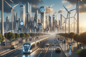 prikaz trajnostne tehnologije in inovacij, pomembnih za prihodnost.