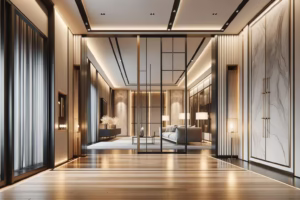 Vodilo za drsna vrata s poudarkom na montaži in estetski uporabi.