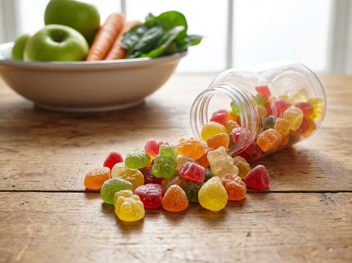 Poudarjeno je, da so gumijasti vitamini za otroke velikokrat nepotrebni in služijo predvsem kot tržni produkt, ki nadomešča uravnoteženo prehrano.