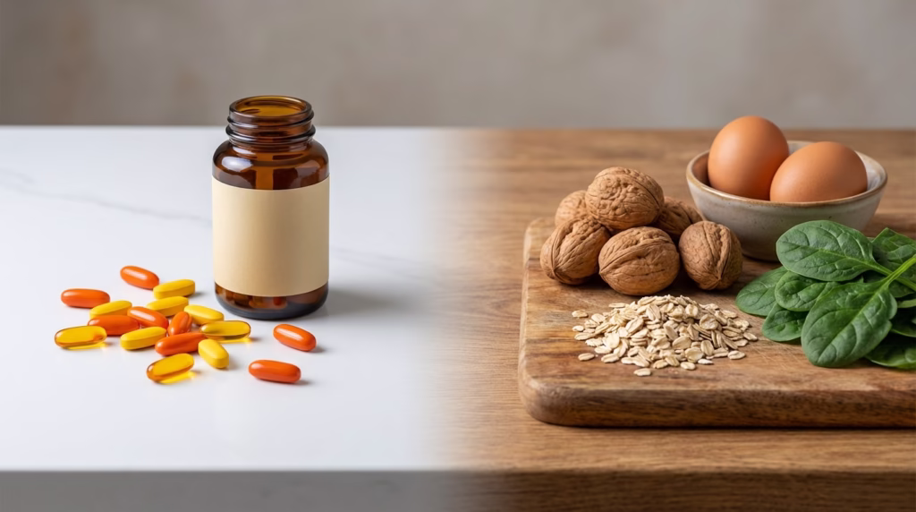 Članek razjasnjuje, da vitamini B kompleks podpirajo metabolizem in zdravje, vendar niso univerzalna rešitev za izčrpanost, razen če gre za potrjeno pomanjkanje, kar je v skladu s priporočili NIJZ glede prehranskih dopolnil.