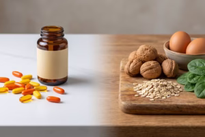 Članek razjasnjuje, da vitamini B kompleks podpirajo metabolizem in zdravje, vendar niso univerzalna rešitev za izčrpanost, razen če gre za potrjeno pomanjkanje, kar je v skladu s priporočili NIJZ glede prehranskih dopolnil.