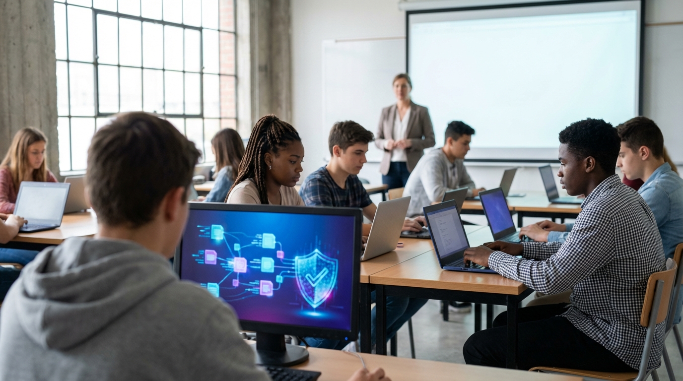 Kakovostno izobraževanje v javnem šolstvu opolnomoči mlade z digitalno pismenostjo, nujno za življenje v moderni dobi.