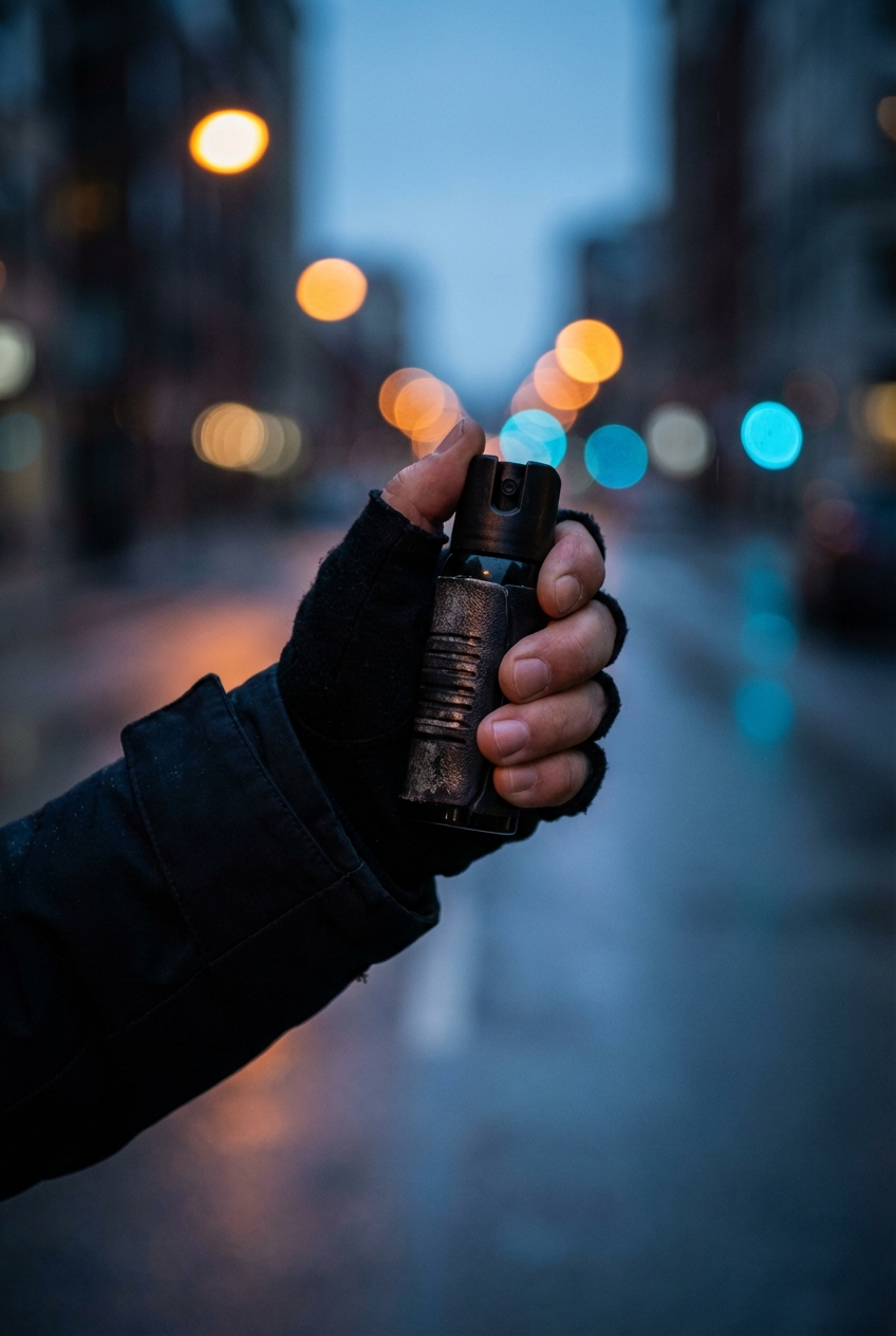 Zagotovite si varnost z odgovorno izbiro in poznavanjem delovanja pripomočkov za samoobrambo, kot so solzivci in poprni spreji.