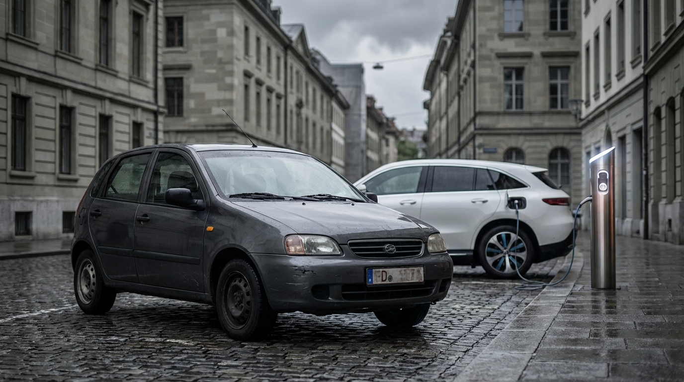 Članek analizira, kako subvencije za električna vozila in pomanjkljiva polnilna infrastruktura vplivajo na izbiro rabljenega dizla ali novega električnega avtomobila na slovenskem avtomobilskem trgu.