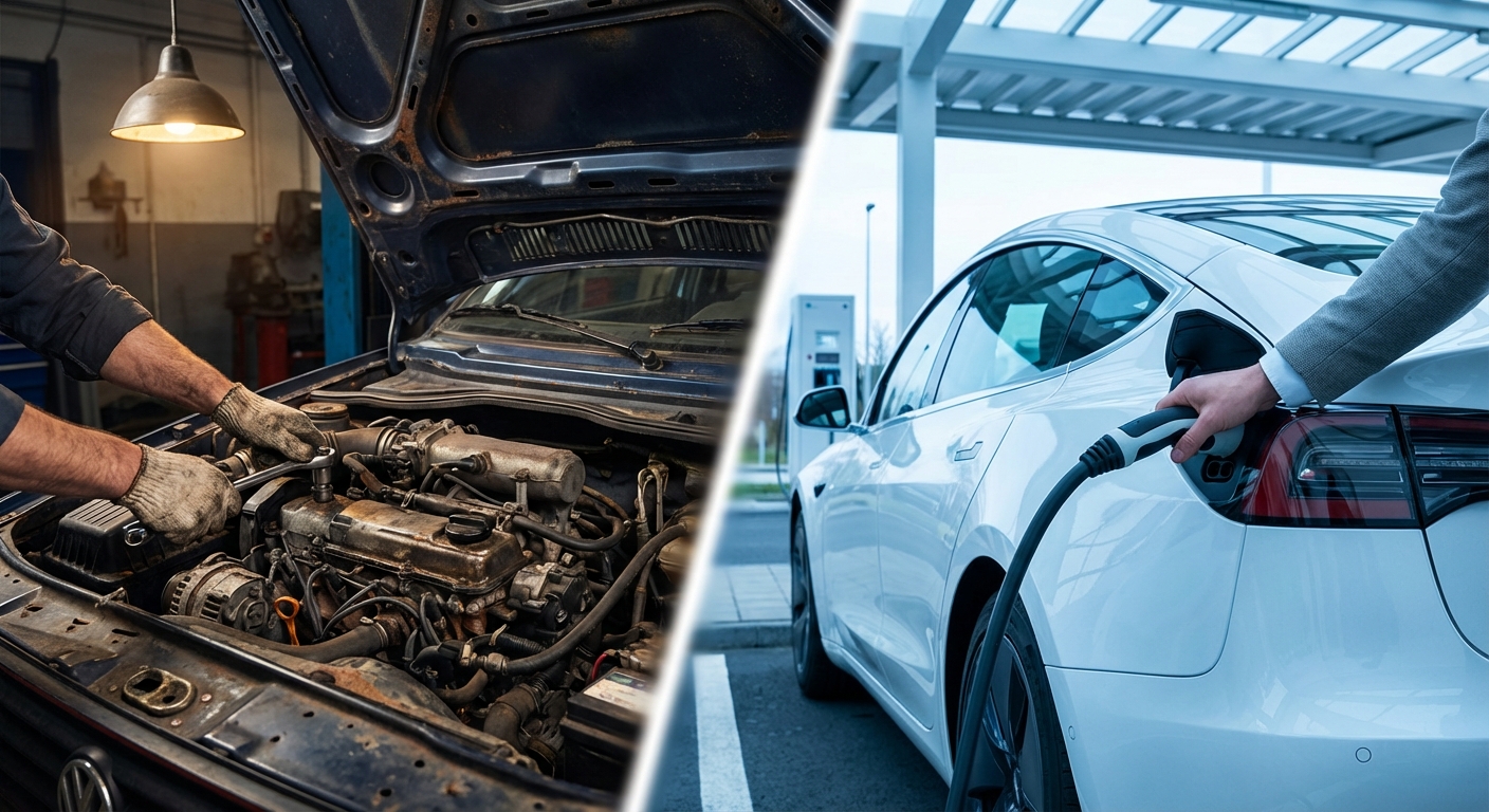 Glavno vprašanje za slovenske voznike je, ali se odločiti za draga električna vozila v Sloveniji ali ostati pri rednem servisiranju rabljenega avtomobila.