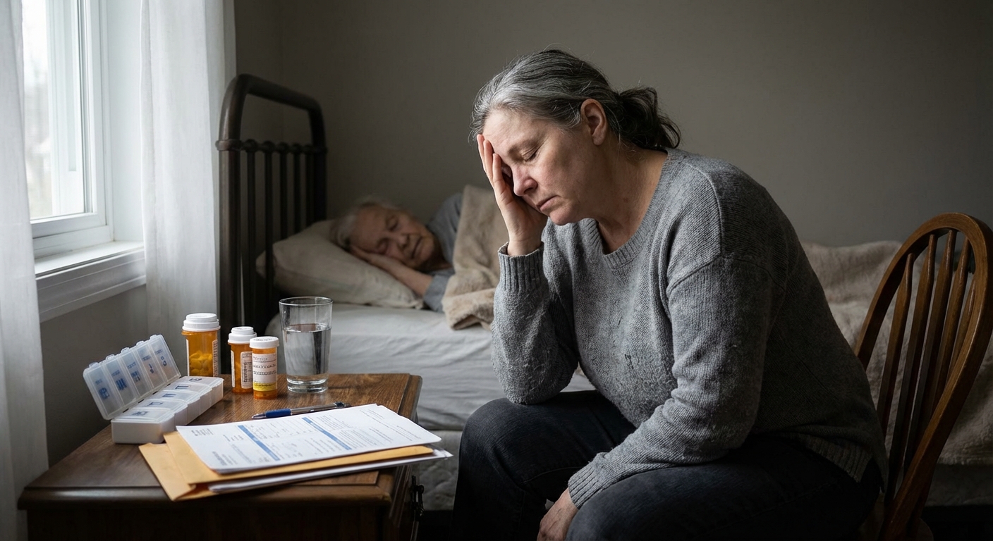Družinski skrbniki kroničnih bolnikov nosijo neznosno breme, ki pogosto vodi v izgorelost in pomanjkanje socialne podpore.