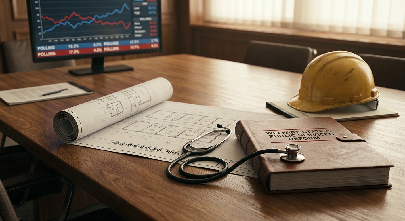 Stranka Levica svojo politiko usmerja v dolgoročno krepitev socialne države ter javnih storitev in delavskih pravic, neodvisno od kratkoročnih anket.