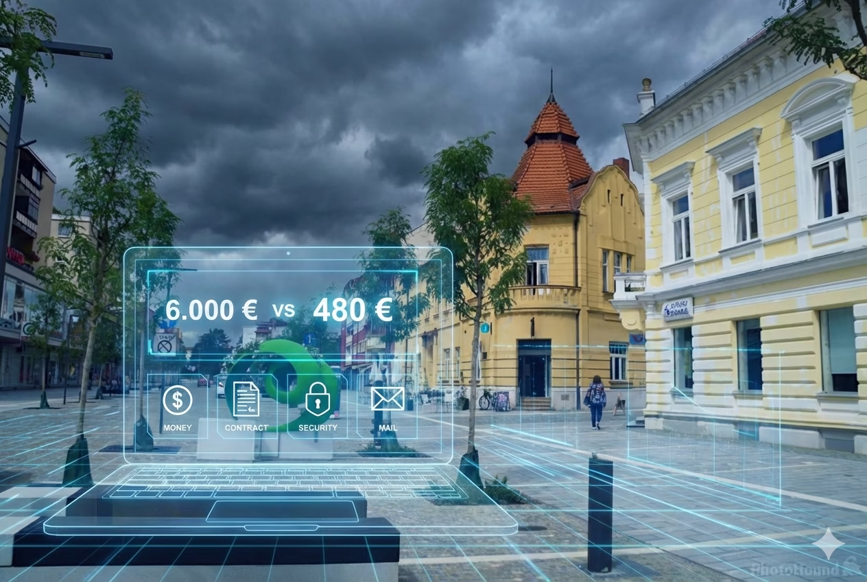 Virtualna pisarna v Murski Soboti – poslovni naslov podjetja v centru mesta